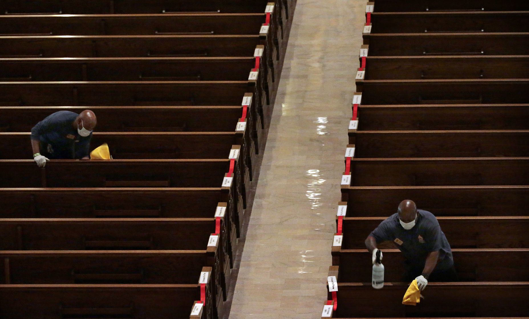 Parishioners return to Mass
